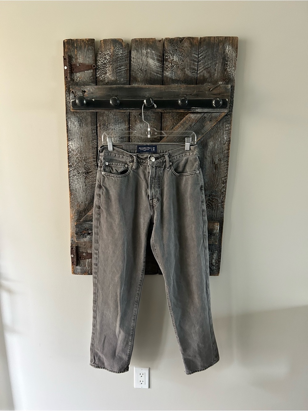 Women's Abercrombie & Fitch Washed Gray Relaxed Jeans